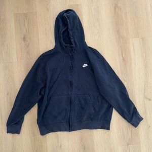 Nike Men’s Navy Blue Zip Up Hoodie